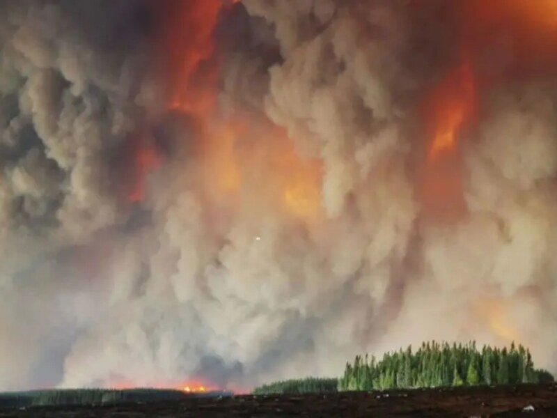 उत्तरी ओंटारियो में जंगलों की आग बेकाबू, 1,800 से अधिक लोगों को छोड़ना पड़ा घर